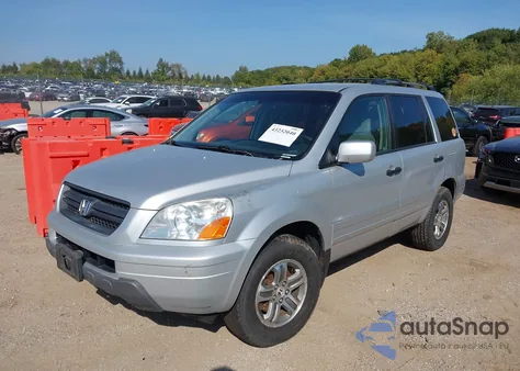 2004 Honda Pilot Ex from USA, damaged, VIN 2HKYF18464H619144